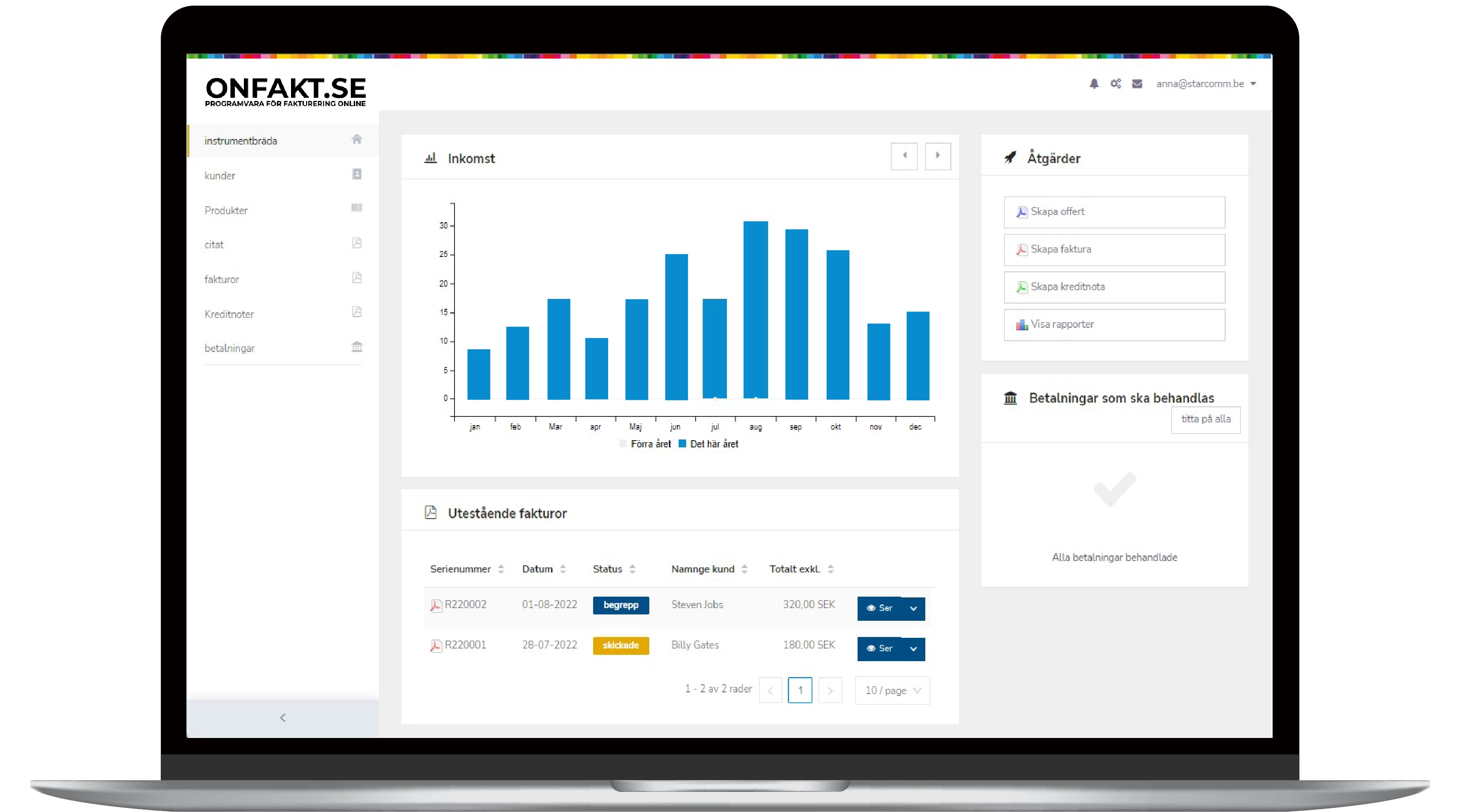 Hur börjar man med onFakt?